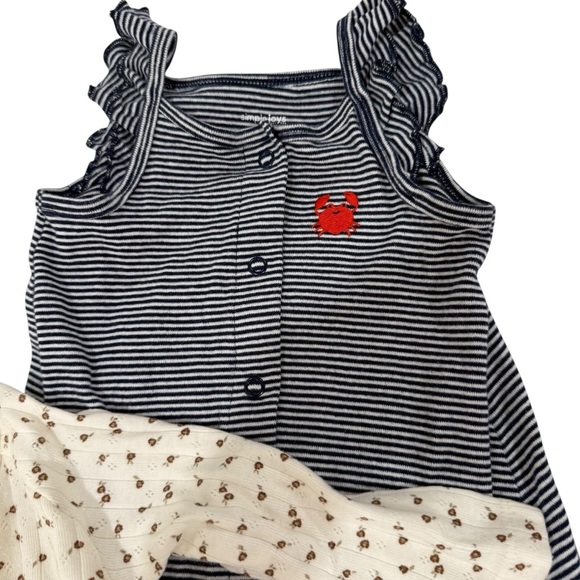 5 for $25!! Bundle of 6 Organic Cotton! Kate Quinn Snug Quincy Mae 3-6 Mo - Picture 6 of 8